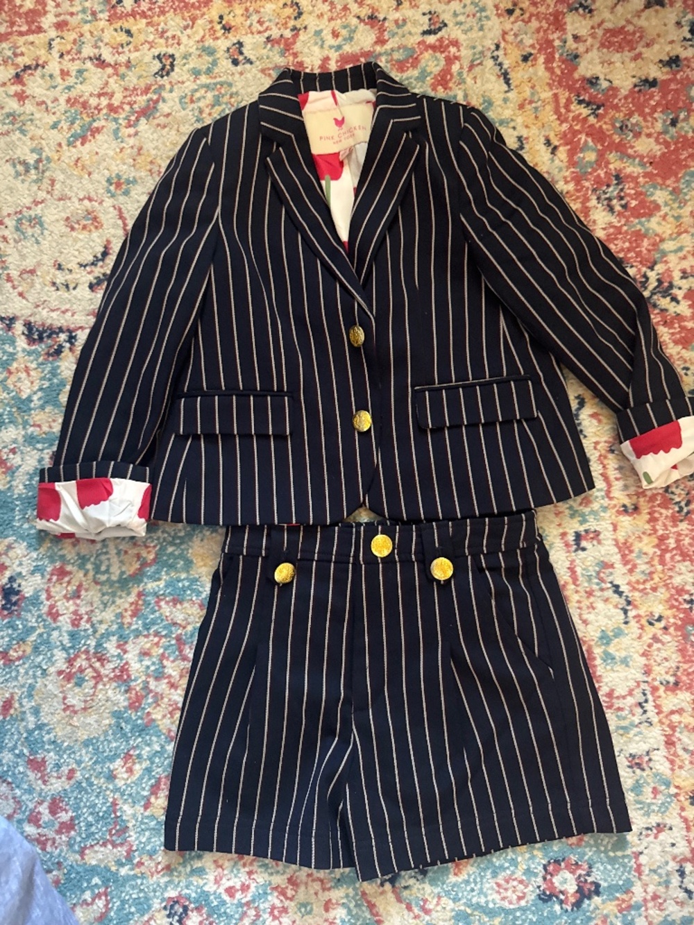 Pink chicken, Bradley blazer short set